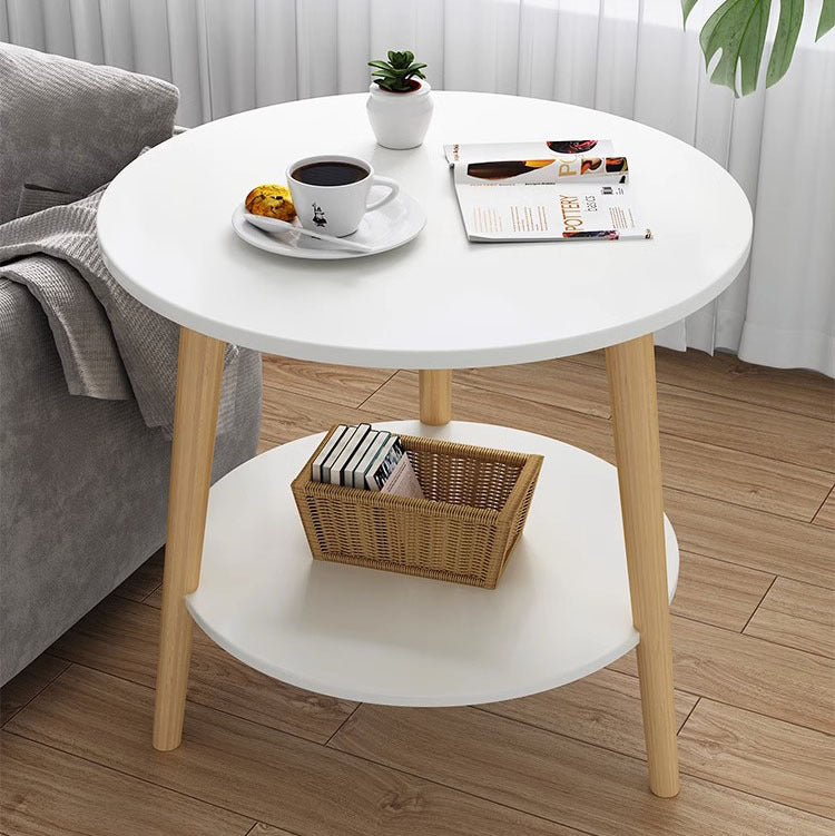 Minimalistyczny mały stolik okrągły